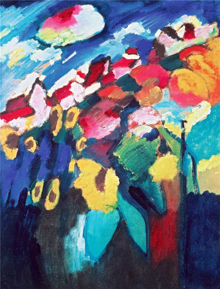 Murnau The Garden II 1910 Wassily Kandinsky Oil Painting